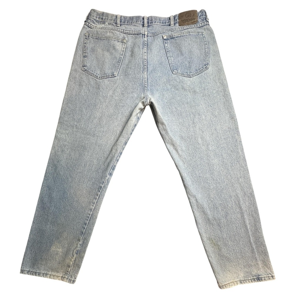 Vintage‎ Wrangler 96501SL Relaxed Jeans Mens 36x30 Light Wash Blue Denim USA 90s